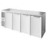 True Mfg. - Premier Bar TBR92-RISZ1-L-S-SSSS-1 - Refrigerated Back Bar Cooler, Four-section
