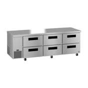 Hoshizaki ULR93B-D6 Steelheart Series Undercounter Refrigerator Reach-in Three-section