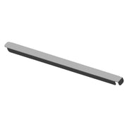 Metal channel with hexagonal cross-section used in Hoshizaki rail adapter bar for pan openings