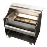 Perlick MOBS-42TS - Mobile Bar, 42" Total Bartending Width, 30" Ice Chest