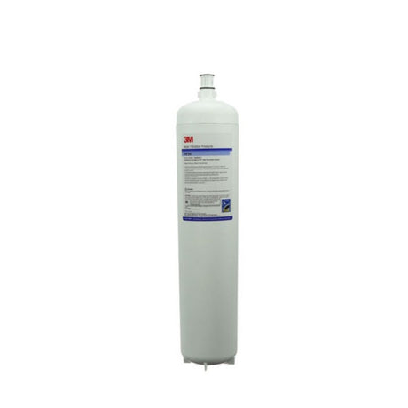 White 3M filtration products replacement cartridge with blue labeling for clean water