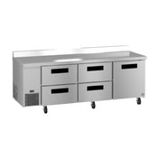 Hoshizaki WLR93B-D4 Steelheart Series Worktop Refrigerator Reach-in Three-section