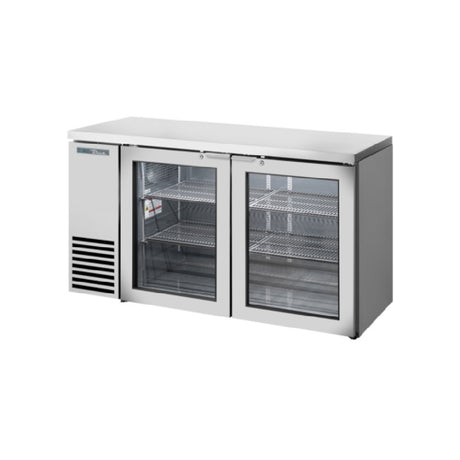 True Mfg. - General Foodservice TBB24-60-2G-Z1-SFT-S-1 - Back Bar Cooler, Two-section