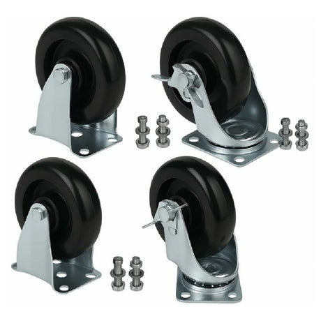 Empura Parts EGR-CASTER-SET - 5" Caster Set (4) Casters Set, (2) Locking And (2) Non-locking