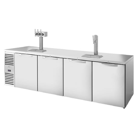 True Mfg. - Premier Bar TDR108-RISZ1-L-S-SSSS-1 - Refrigerated Draft Bar Cooler, Four-section