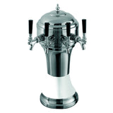 Perlick 4056WH3BPC - Roma Draft Beer Tower, Countertop, 8-1/8" Diameter X 20-1/2"H