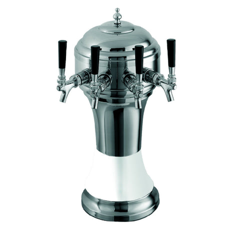 Perlick 4056WH3BPC - Roma Draft Beer Tower, Countertop, 8-1/8" Diameter X 20-1/2"H