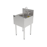 Perlick TS18DS - TS Series Underbar Wet Waste Sink Unit, 18"W X 18-9/16"D, 10" Wide X 14" Front-to-back X 9-1/4" Deep 18 Gauge Stainless Steel Sink