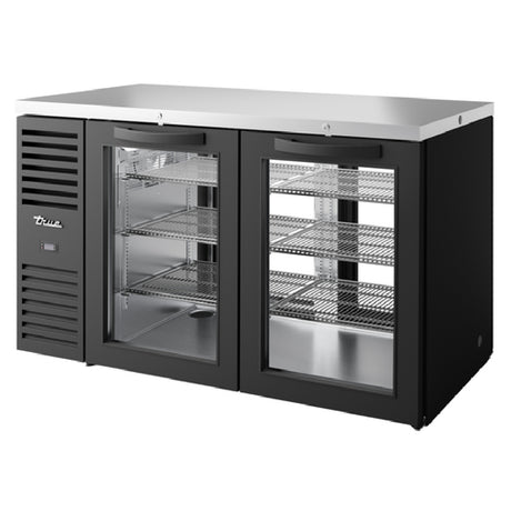 True Mfg. - Premier Bar TBR60-PTSZ1-L-B-GG-GG-1 - Refrigerated Back Bar Cooler, Pass-thru