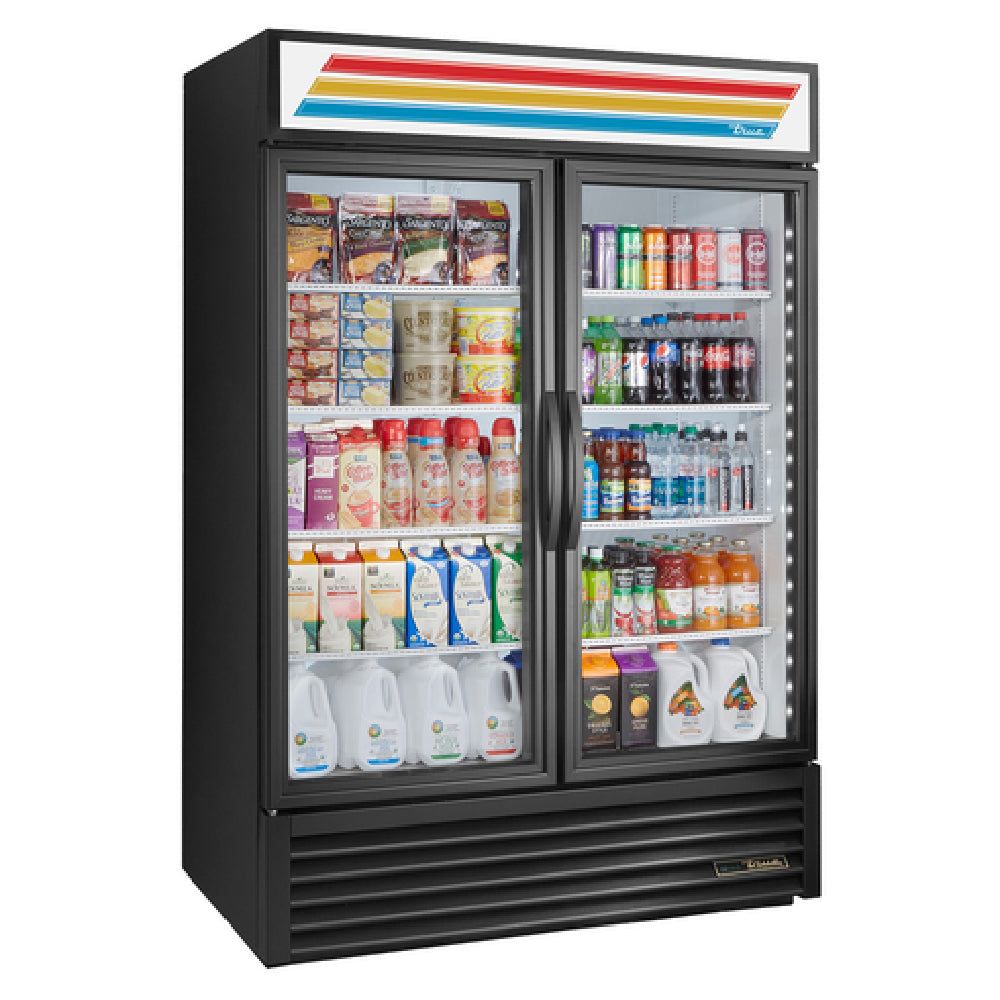 True Mfg. - General Foodservice GDM-49-HC~TSL01_BL - Refrigerated Merchandiser, Two-section