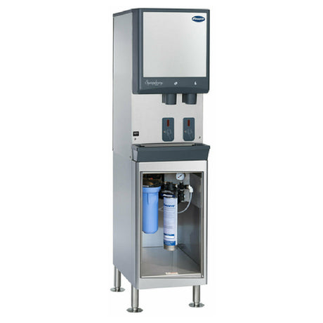 Follett 12BASE-CL Base Stand For 12CI Series Ice And Water Dispensers With High Capacity Carbonless Filter System (01050442) Installed