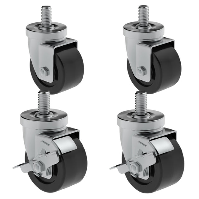 Hoshizaki HS-5288@1 - Casters, 4" (set Of 4) (2) With Brakes, For RM Merchandisers