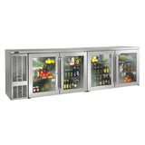 Perlick BBS108_SSRGDC - Refrigerated Back Bar Cabinet, Four-section, 108"W