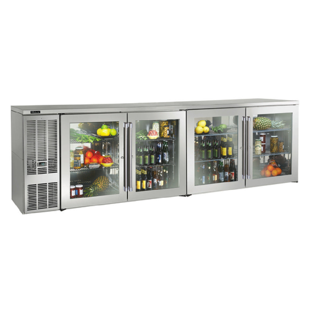 Perlick BBS108-SG-L-STK - (QuickShip) Refrigerated Back Bar Cabinet, Four-section