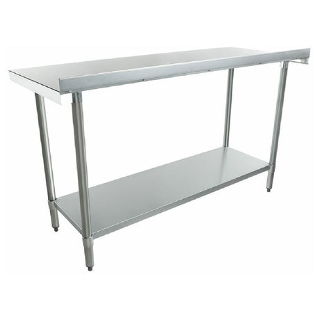 Stainless steel work table with undershelf from Empura EWT2B2448 Economy Work Table