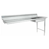 Empura Stainless EUDT72R Soiled Dishtable Undercounter 30"D X 72"W X 41.5"H Overall