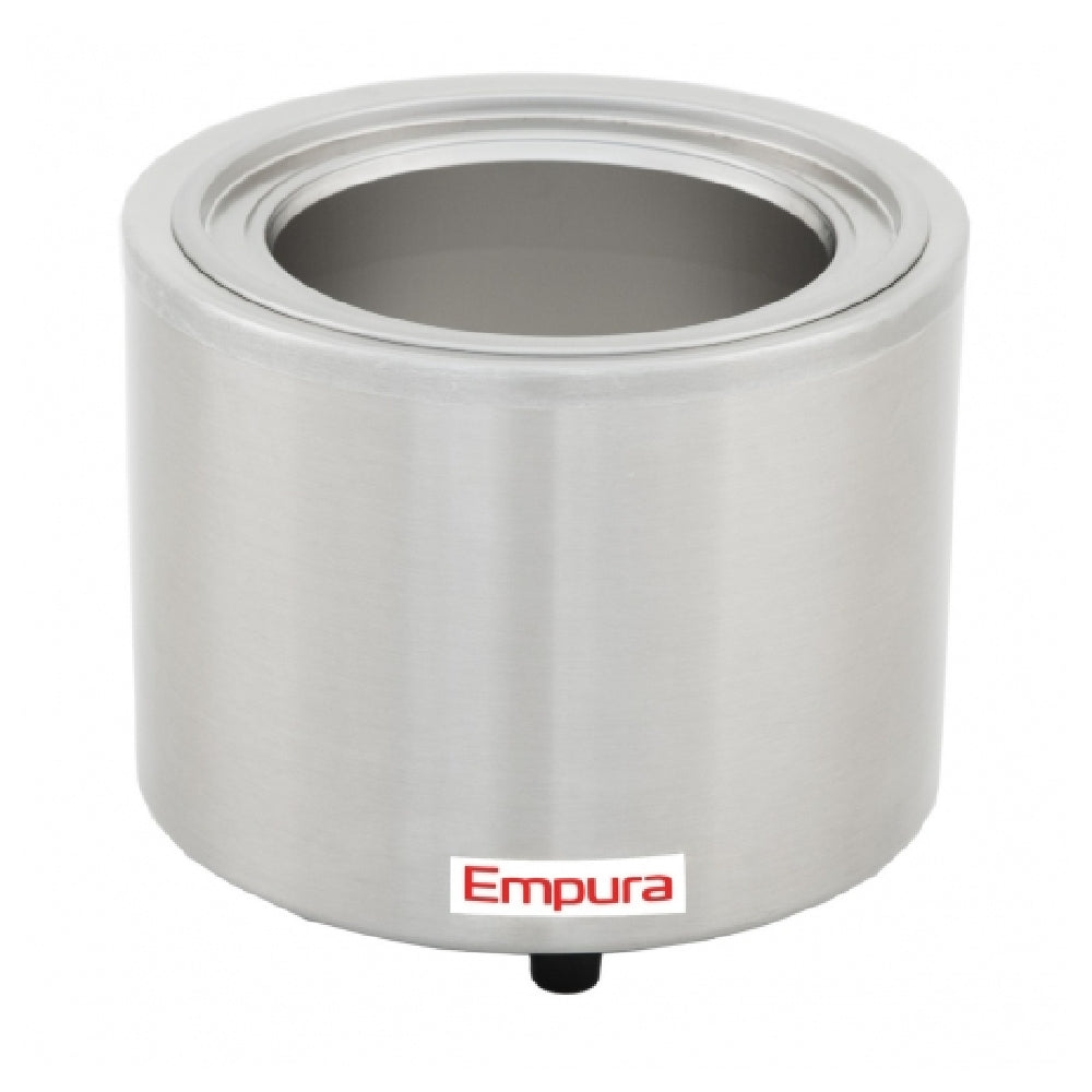 Empura Stainless E-FW-1200WR 11 Qt. Stainless Steel Round Countertop Food / Soup Kettle Warmer 120V