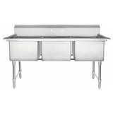 Empura Stainless EHD31818 Sink (3) Compartment Heavy Duty