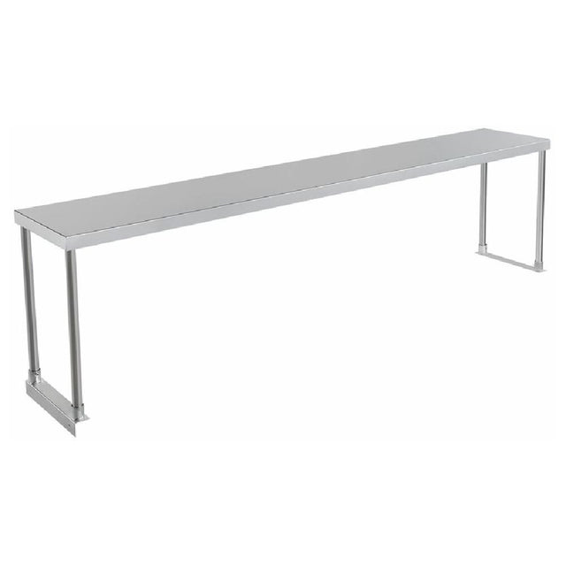 Stainless steel single-tier shelf with rectangular frame supports for Empura Stainless ESOS1272