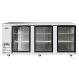 Atosa USA, Inc. MBB90GGR - Atosa Back Bar Cooler, Three-section, 89-3/10"W X 28-1/10"D X 40-1/8"H