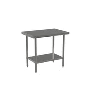 Atosa USA, Inc. ST2424EC - MixRite Work Table, 24"W X 24"D X 34"H, 18/430 Stainless Steel Top With Turned Down Edges