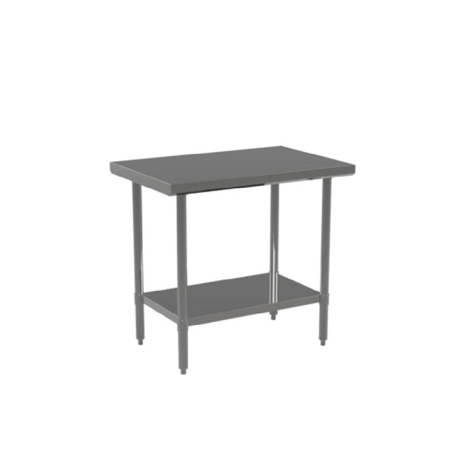 Atosa USA, Inc. ST2424EC - MixRite Work Table, 24"W X 24"D X 34"H, 18/430 Stainless Steel Top With Turned Down Edges