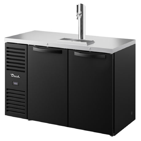 True Mfg. - Premier Bar TDR52-RISZ1-L-B-SS-1 - Refrigerated Draft Bar Cooler, Two-section