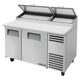 True Mfg. - General Foodservice TPP-AT-60-HC - Pizza Prep, 33 - 41°F Pan Rail, Stainless Steel Cover