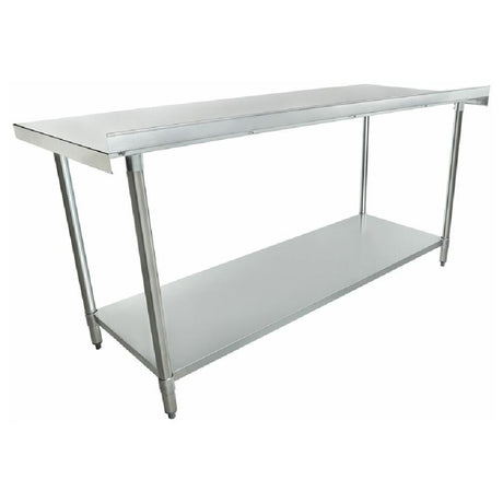 Stainless steel economy work table with undershelf, Empura Stainless EWTB3072 model