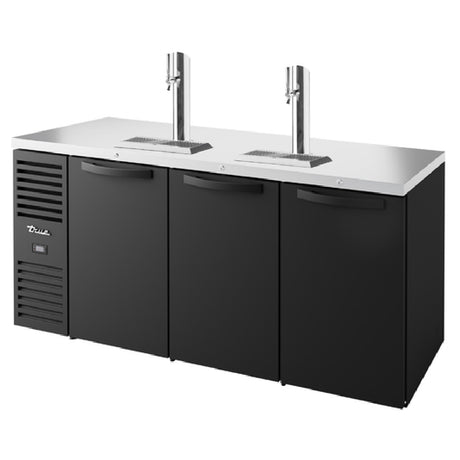 True Mfg. - Premier Bar TDR72-RISZ1-L-B-SSS-1 - Refrigerated Draft Bar Cooler, Three-section