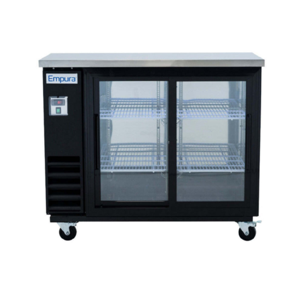 Empura E-KBB48-2G-24SD - Back Bar Cooler, 49.1"W X 24.4"D X 41.7"H, 12.5 Cu. Ft. Capacity