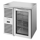 True Mfg. - Premier Bar TBR32-RISZ1-L-S-G-1 - Refrigerated Back Bar Cooler, One-section