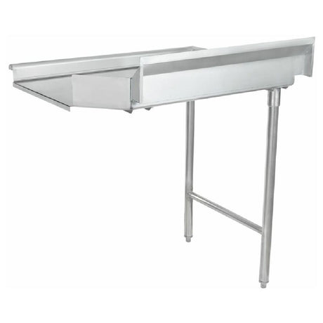 Stainless Steel Empura ECDT36L Clean Dishtable with Side Rack in Straight Design