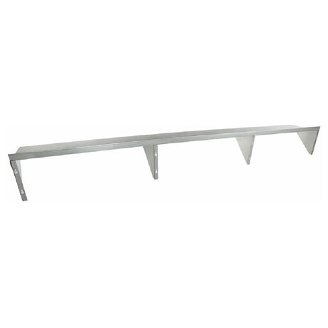 Stainless Steel Wall Shelf with Triangular Brackets for Empura Wall Mount Storage