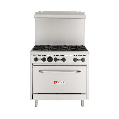 Wolf WX36-6BN-QS-COMMANDER - (Quick Ship) WX Series Restaurant Range, Natural Gas