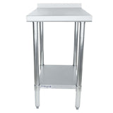 Empura FT1824E - Filler Table, 18"W X 24"D X 34.75"H, 18 Gauge 430 Stainless Steel