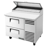 True Mfg. - General Foodservice TPP-AT-44D-2-HC - Pizza Prep, 33 - 41°F Pan Rail