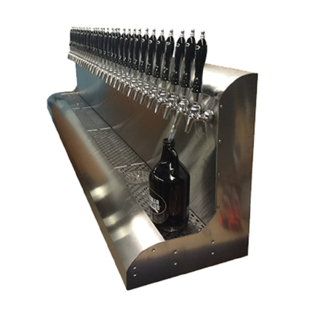 Perlick 4076BK12 Modular Draft Beer Dispensing Tower Wall Mount 36"W X 22-3/4"H