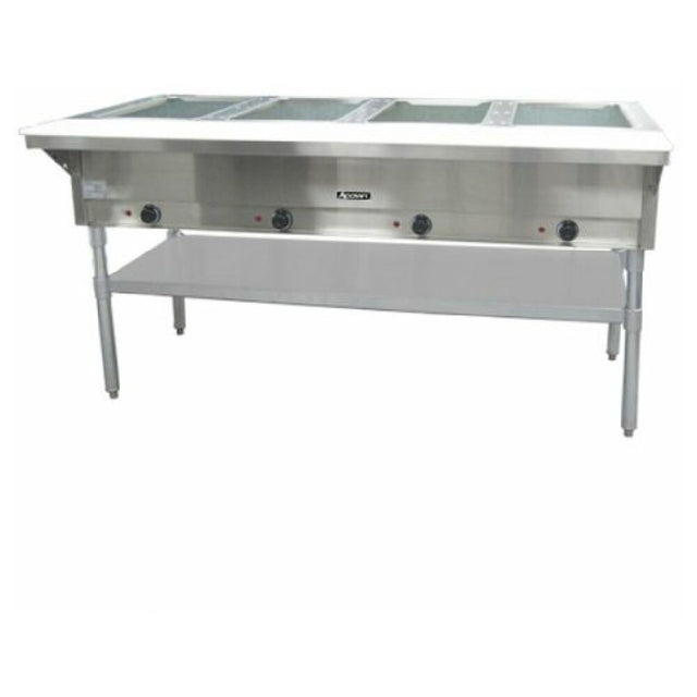 Empura Stainless E-ST-240/4 Empura Steam Table Open Well 4 Bay