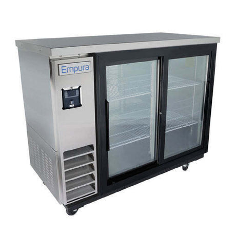 Empura Refrigeration E-KBB48-2G-24SD-S Back Bar Cooler 49.1"W X 24.4"D X 41.7"H 12.5 Cu. Ft. Capacity
