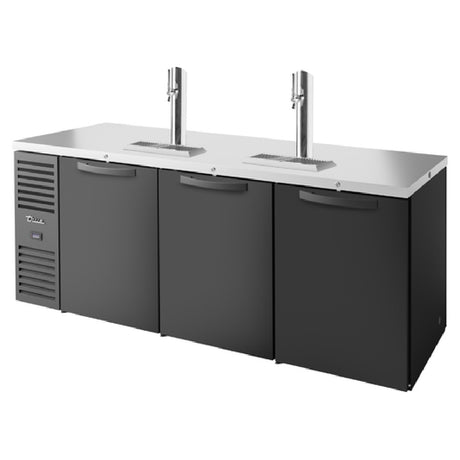 True Mfg. - Premier Bar TDR84-PTSZ1-L-B-SSS-SSS-1 - Refrigerated Draft Bar Cooler