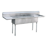 Atosa USA, Inc. SS1818D31D18 - MixRite Sink, 3-compartment, 90"W X 24"D X 44-1/2"H Overall