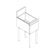 Perlick TS12U TS Series Underbar Bottle Storage Bin Insulated 12"W X 18-9/16"D