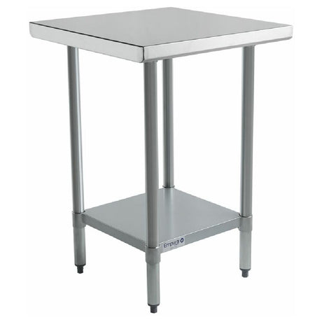 Stainless Steel Work Table with Undershelf and Four Legs Empura Standard Duty 24’’ X 24