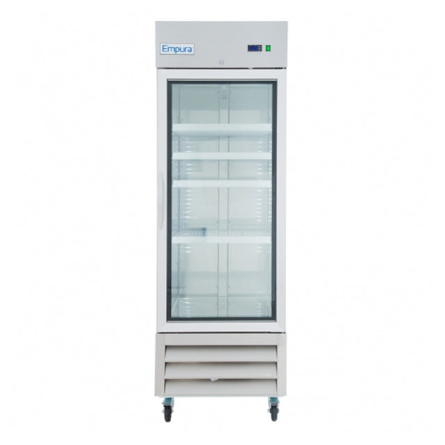 Empura Refrigeration E-KB27RG One Section Glass Door Reach In Refrigerator -27" W 19 Cu. Ft.