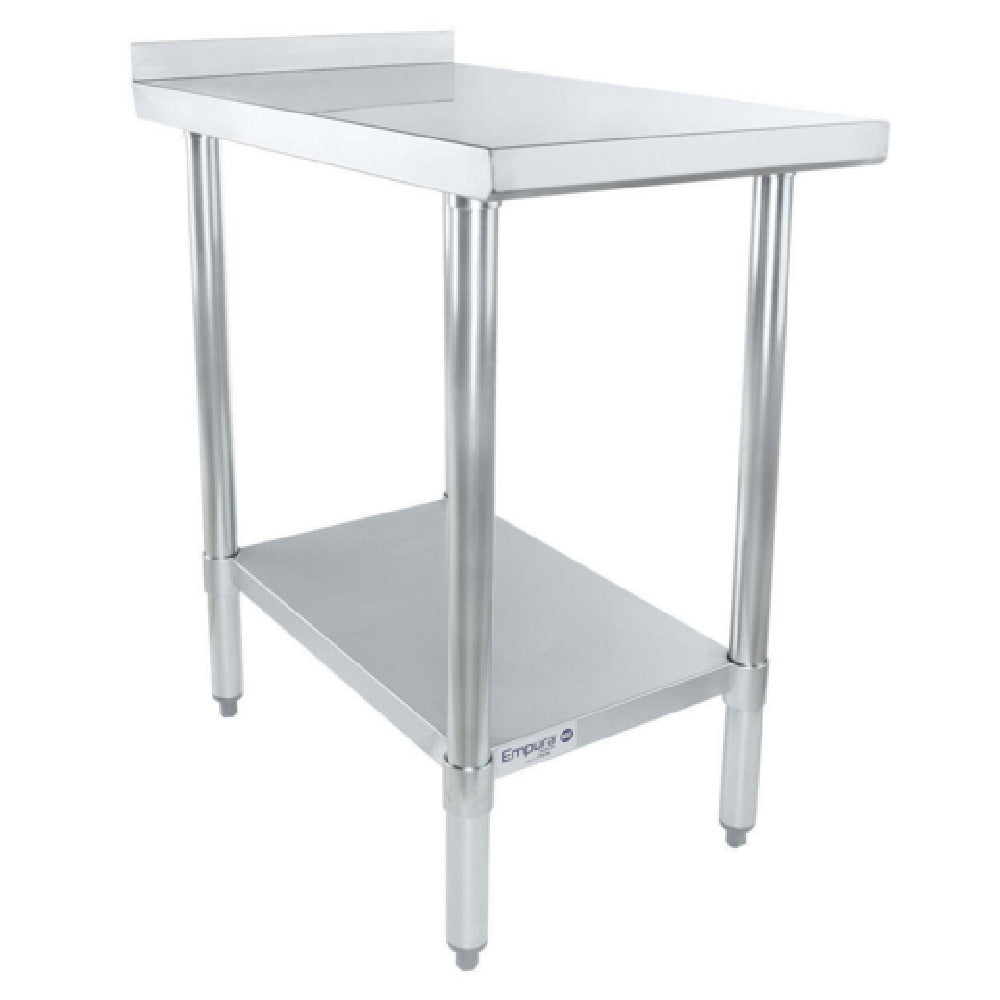 Empura FT1830E - Filler Table, 18"W X 30"D X 34.75"H, 18 Gauge 430 Stainless Steel