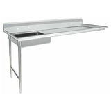 Empura Stainless EUDT72L Soiled Dishtable Undercounter 30"D X 72"W X 41.5"H Overall