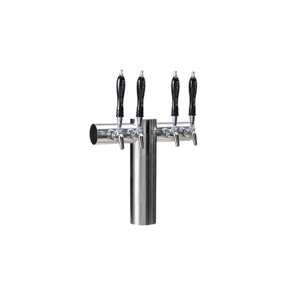 Perlick 4073-8PO-SS - Avenue T-Pipe Draft Beer Tower, Countertop, 28"W X 15-5/8"H