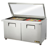 True Mfg. - General Foodservice TSSU-60-24M-B-ST-FGLID-HC - Mega Top Sandwich/Salad Unit