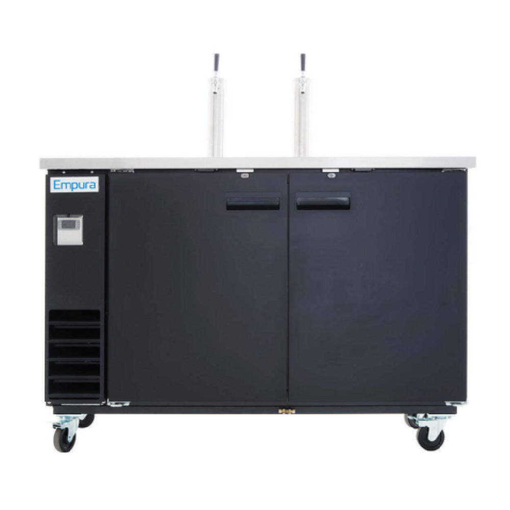 Empura E-KDD3-2 - Direct Draw Beer Dispenser, 61.1"W X 24.41"D X 41.9"H, 16.6 Cu. Ft. Capacity